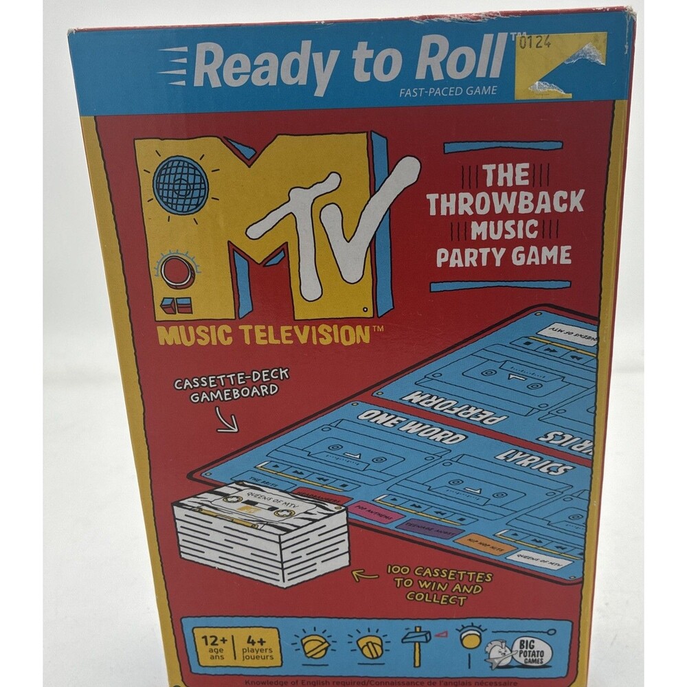 MTV Game, Ready To Roll The Throwback Music Party Game Sealed